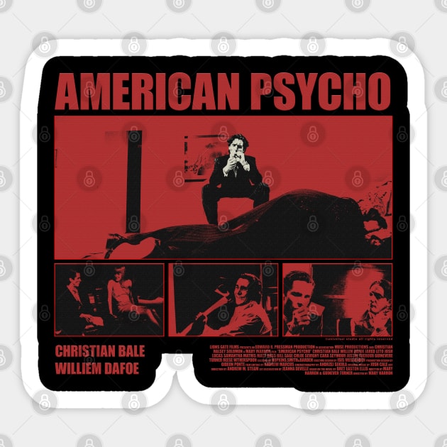 american psycho Sticker by Genetics art